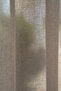 Stylish Quality Gramage Crystal Linen Coffee Living Room Kitchen Bedroom Tulle Curtain 1/2.5 Regular Pleated Zet - 2