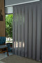 Natural Anthracite Flamed Effect Linen Special Ironing Thick Tulle Curtain 1/3 Dense Pleated Buk - 5