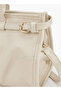 Solid Double Handle Shoulder Bag with Detachable Strap - W 32.5 x H 17 x D 11 cm - 3