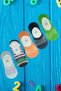 5 Pairs of Girls' Colorful Summer Thin Ballerina Socks