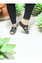 Women's Heel Spur Gel Buckle Scalloped Toe Compatible Elastic Home Out Slippers - 2