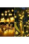 String light, LED, 100 small bulbs, 10m, solar charging, warm white light - 5