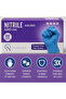 N100 Nitrile Gloves, Medium, 4.0MIL, 100pcs, Powder-Free, Chemical-Resistant - 2