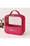 Pvc Transparent Travel Makeup Cosmetic Bag Pink