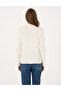 Ecru Slim Fit Half Fisherman Basic Sweater 50310887-Vr019 - 5