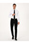 Black Slim Fit Fabric Trousers 50317644-Vr046