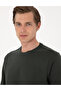 Dark Green 2 Thread Regular Fit Crew Neck Basic Sweatshirt 50314054-Vr079 - 2