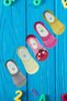 5 Pairs of Girls' Colorful Summer Thin Ballerina Socks