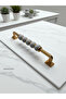 Maya Beaded 192 mm Gold Special Heavy Metal 1St Classroom Furniture Drawer Kitchen Cabinet Handle Premium Handle