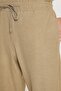 Men's Oversize Wide Cut Elastic Waist Lace-Up Crew Neck Mint Tracksuit Set - 3