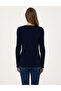Navy Blue Extra Slim Fit Basic Sweater 50317062-Vr033 - 5