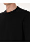 Black 2 Thread Regular Fit Crew Neck Basic Sweatshirt 50314054-Vr046 - 7