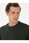 Dark Green 3 Thread Regular Fit Crew Neck Basic Sweatshirt 50314978-Vr079 - 2