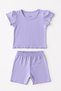 Baby Girl Ruffle T-Shirt Shorts 2-Piece Set - 2