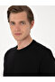 Black 2 Thread Regular Fit Crew Neck Basic Sweatshirt 50314054-Vr046 - 2
