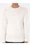 Ecru 3 Thread Regular Fit Crew Neck Basic Sweatshirt 50314978-Vr019 - 6