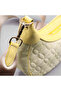 Uderra Yellow Quilted Genuine Leather Shoulder Bag-S1Km0025 - 2