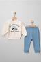 Tractor Printed Baby Boy 100% Cotton Seasonal Bottom Top 2-Piece Set - 2