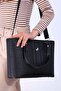 Women's Polo Stripe Patterned Long Strap 4 Compartment Hand & Shoulder Bag - 2