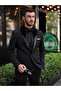 Men's Italian Style Slim Fit Shawl Lapel Tuxedo Groom Suit Jacket Vest Pants with Bow Tie-Black - 2