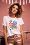 Stil-X "I Love You" Printed Crew Neck 100% Cotton Women's Tshirt, White, Black, Red