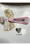 Light Pink Glitter K-Beauty Style Girls' Hair Clip Dd456 - 3