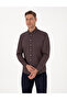 Dark Brown Regular Fit Long Sleeve Shirt 50311487-Vr084 - 3