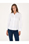 White Slim Fit Long Sleeve Shirt 50313222-Vr013