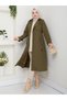 Torino Fabric Waterproof Belted Lined Hijab Trench Coat Rc1203089 - 4