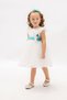 Girl's Princess Evening Dress Belted Lace Birthday Dress 3-6 Years Old - 4