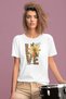 Stil-X "I Love You" Printed Crew Neck 100% Cotton Women's Tshirt, White, Black, Red