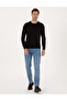 Dark Brown Slim Fit Crew Neck Basic Sweater 50315509-Vr084 - 4