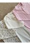 Baby Girl 3-Piece Romper Set -100% Cotton -Floral Pattern-Newborn 3-6-9 Months - Transitional - 2
