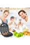 5-in-1 Sandwich Maker, 750w Panini Presses, 2-Slot Non-stick, Versatile Interchangeable Grill - 6