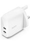 BoostCharge 60W Dual USB-C plug with PPS White