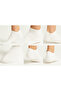 White Basic Cotton Women's Men's Booties Socks 6-Piece Casual Comfortable Daily Sports - 2