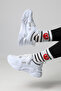 White Thick Sole Women's Sports Shoes Daily Use Sneaker - 2
