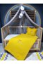 Embroidered Muslin Sleeping Set - 80X120 cm Duvet Cover, Pompom Mosquito Net, Tulle and Apparatus - 2