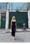 Thin Strap Draped Neckline Lace Pencil Dress