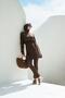 Esila Textured Fabric Brown 5 Piece Full Hijab Swimsuit Set 5067 - 2