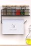 Adhesive Shampoo Holder Spice Rack 1Pcs Metal Paper Towel Holder Stylish Kitchen Bathroom Shelf with Black Stand - 2