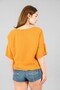 V-neck short sleeve blouse - 4