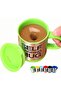 Automatic Self-Stirring Stainless Steel Coffee Mug 400ml by Natchcart (Green) - 5