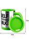 Automatic Self-Stirring Stainless Steel Coffee Mug 400ml by Natchcart (Green) - 4
