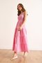 Women's Pink Top Gipeli Piece Maxi Muslin Dress Elb-19002499 - 5