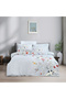 Avila Single Ranforce Duvet Cover Set Blue (3 Pieces) Single Duvet Cover Set
