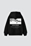 Sierra Nevada Printed Oversize Unisex Black Hoodie