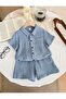 Cotton Double Layer Muslin Bottom Top Set