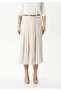 6-Piece Lined Klyoş Skirt with Belt Detail - 5