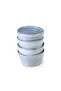 Premium Tia Stoneware Bowl - 12cm, Blue (Set of 4)